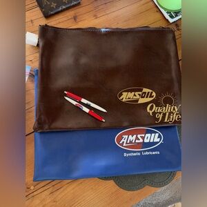 Amsoil Leather Document Bags
